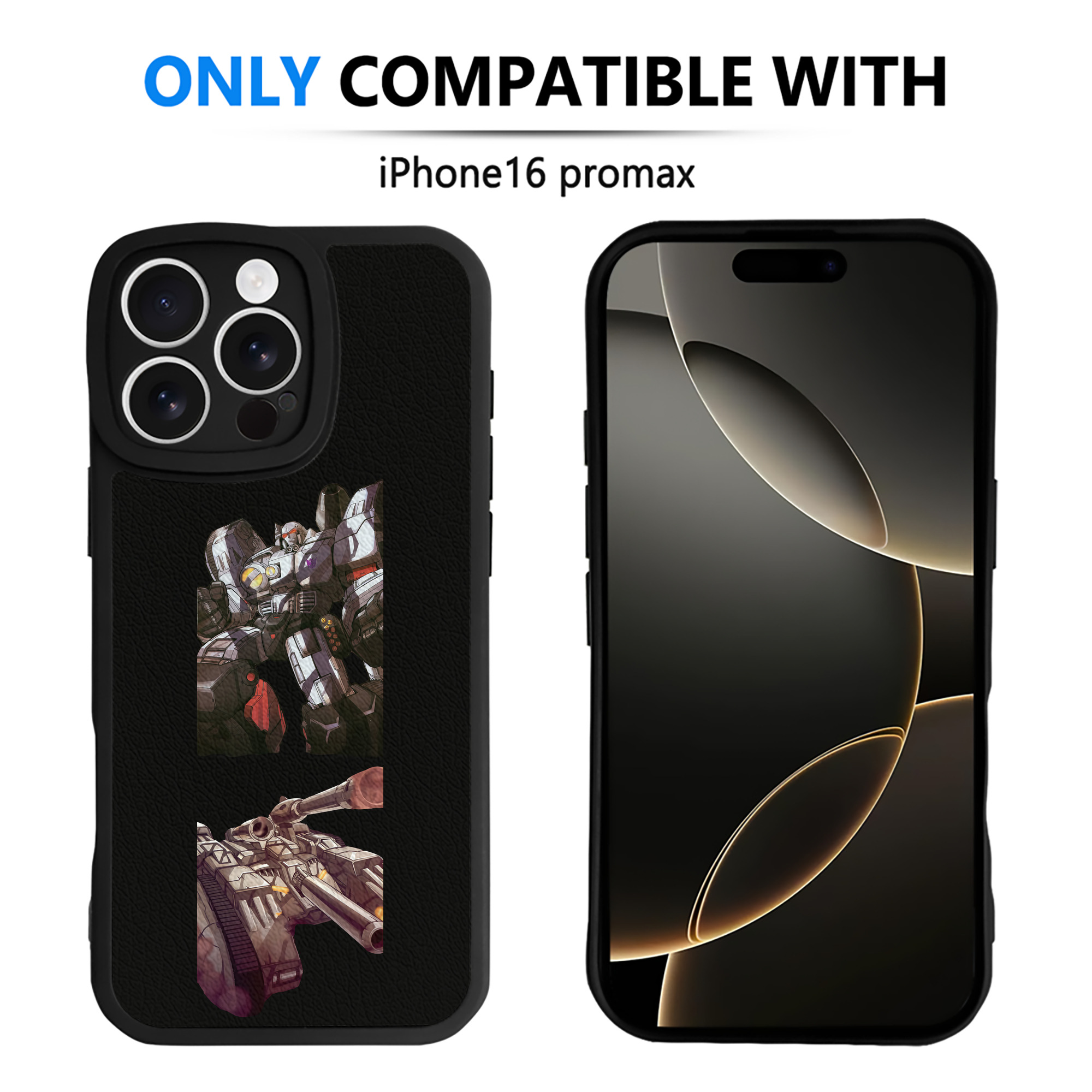 （画像用） Transformers トランスフォーマー 【iPhone 16シリーズ対応】シリコンスマホケース（レザー調） 材質：シリコン